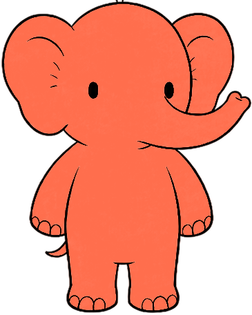 The elephant, standing — the reference construction